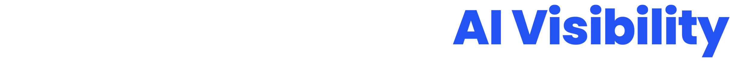 Podcast-Powered AI Visibility™ Logo Horizontal 2C White Podcast-Powered AI Visibility™ Blue and White Horizontal Logo